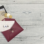 ✉L.A.Nが作ったCCB leather case ✉【牛革　 ワインレッド系】