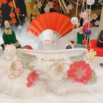 うさぎ♡お正月＊和柄ケープ♡白桜