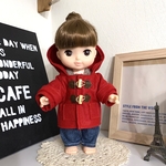 赤いダッフルコート アウター＊メルちゃん ソランちゃんの服＊