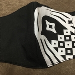 【冷感対応】アマビエ様プリントマスク＊黒