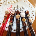 ステッドラー🍓チョコマニアボールペン・5本(替え芯有)