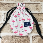 気まぐれセール！まんまる巾着★フラミンゴ