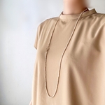 天然石リバーストーン・マンテル　ネックレス