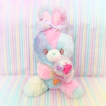 アイスうさちゃん♡ レインボー　ぬいぐるみ　うさぎ
