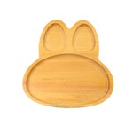 SoliD.キッズ ランチプレート うさぎ 木製 ウッド 幼児 子ども 