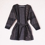 和調木綿のチュニックブラウス