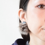 Moco【レザーファーピアス】