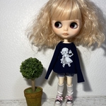 萌え袖トレーナーとかぼちゃパンツセット ブライスサイズ