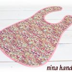 ＬＩＢＥＲＴＹお食事エプロン「Jenny'sRibbons」ピンク