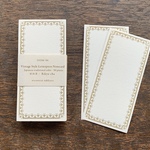 【活版印刷】Note card (Rikyucha 利休茶 ) niconecoコラボ