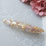 スターチスのヘアクリップ クリア
