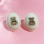 like candyイヤリング   テディベア　milk