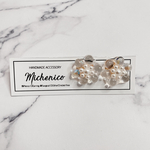 〝Clear flower pearl pierce〟