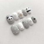 パンダ尽くし🐼ネイル ネイルチップ