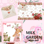  【8cm×8cm】バラメモ-girl-