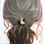 チョコミントのヘアゴム