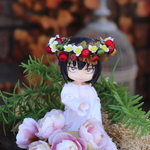 受注生産・小人の花冠（ワイルドストロベリー）オビツ11サイズ　布花
