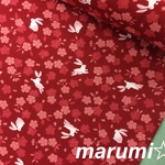 112×50★和柄★うさぎ★赤