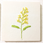 専用ページ ミモザ刺繍とミモザの花畑