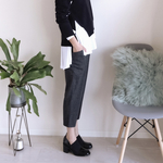 「ウール混」ジョッパーズパンツ（チャコールグレー）