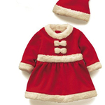 再販×4【小さいサンタさん】クリスマス サンタクロース コスプレ ベビー キッズ ワンピース 衣装 服