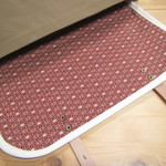 0118tomo様専用/zn-A4 京都ちどりかばん 帆布製ショルダーバッグ A4型 薄茶/麻の葉赤