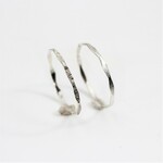 【２本セット】silver　シルバー　0.8mm　ストレート／ピンキーリング・重ね付け・アレルギー対応・つけっぱなし／シンプル／指輪／かわいい／おしゃれ／天然石／ペアリング／ベビーリング対応