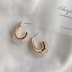 acrylic hoop pierce(beige)