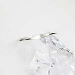 【silver　シルバー】1.0mm　１つ叩き／ピンキーリング・重ね付け・アレルギー対応・つけっぱなし／シンプル／指輪／かわいい／おしゃれ／天然石／ペアリング／ベビーリング対応