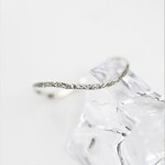 【silver　シルバー】1.0mm　キラウェーブ／ピンキーリング・重ね付け・アレルギー対応・つけっぱなし／シンプル／指輪／かわいい／おしゃれ／天然石／ペアリング／ベビーリング対応