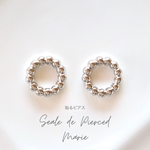 貼るピアス【シール10ペア付】スタッド メタルボールサークル（大19mm)/シルバー/ノンホールピアス 痛くないイヤリング 金属アレルギー対応 誕生日 母の日 クリスマス プレゼント