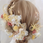 オーダー✨ヘッドドレス★ウエディング★ナチュラル★ガーデン★結婚式★花嫁★卒業式★ヘアアクセサリー★ヘッドパーツ★マタニティフォト★成人式