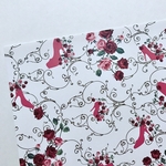 オリジナル　デザインペーパー　Rose&heal ホワイト　A4 10枚