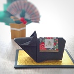 折り紙　干支　丑　置き物（和モダン）