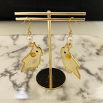 可愛いオカメインコのピアス