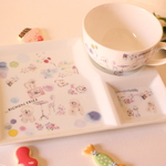 ビションフリーゼ💛ふわもこのビションフリーゼのランチプレートセット「ポーセラーツ」