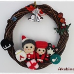 【mooncoro様ご予約商品】還暦クリスマスリース