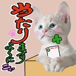 シール《F》『当たりますよ～にニャ🐈』77枚
