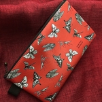 フラットポーチ -Red chic insects