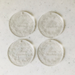 Clear Christmas Circle Pendant Tops