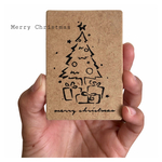 クリスマススタンプ Merry Christmas 消しゴムハンコ
