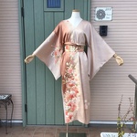 VL105 着物リメイク　着物袖ロングドレス