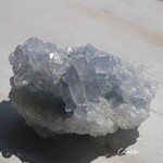 天然石 約163g約72mmセレスタイト(マダガスカル産)原石両面結晶ぎっしり天青石サックスブルー鉱物テラリウム鉱石インテリア素材[ce-201216-02]