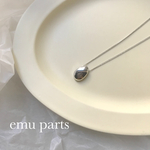 silver long necklace