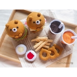 フェルトのくまさんバーガーセットC