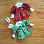 復刻初代リカちゃん用　ワンピース　2枚