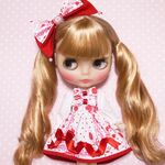 ハンカチ柄ワンピース　ブライス リカちゃん　ARomantic　