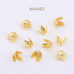 M4440  300個  花座 No.97 座金 6.5×8.5mm ゴールド  3×【100ヶ】