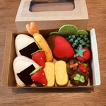 フェルトままごとハンバーグ&エビフライ弁当⑨