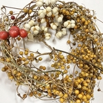 ヘクソカズラ＊サンキライ＊野バラの実＊なんきんはぜ